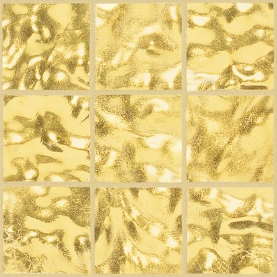 Corrugated Yellow Gold Mosaic